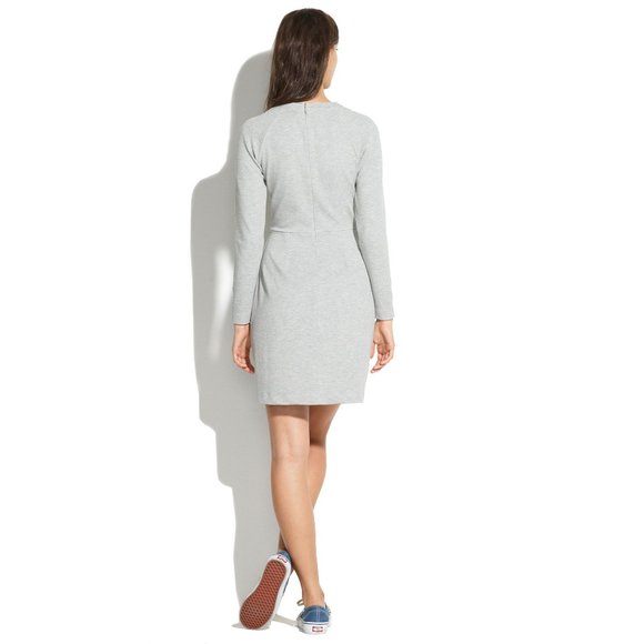 MADEWELL - Grey Sweatshirt Dress - Picture 3 of 3